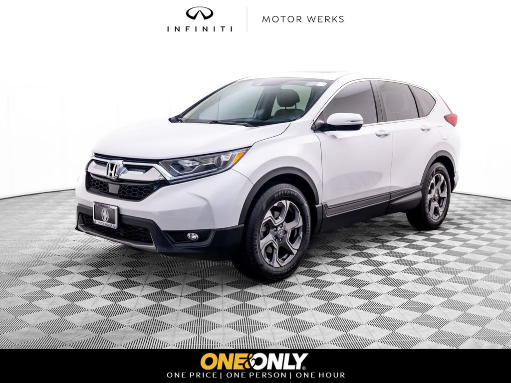 Platinum White Pearl 2019 Honda CR-V EX AWD SUV / Crossover All-Wheel Drive Continuously Variable Transmission