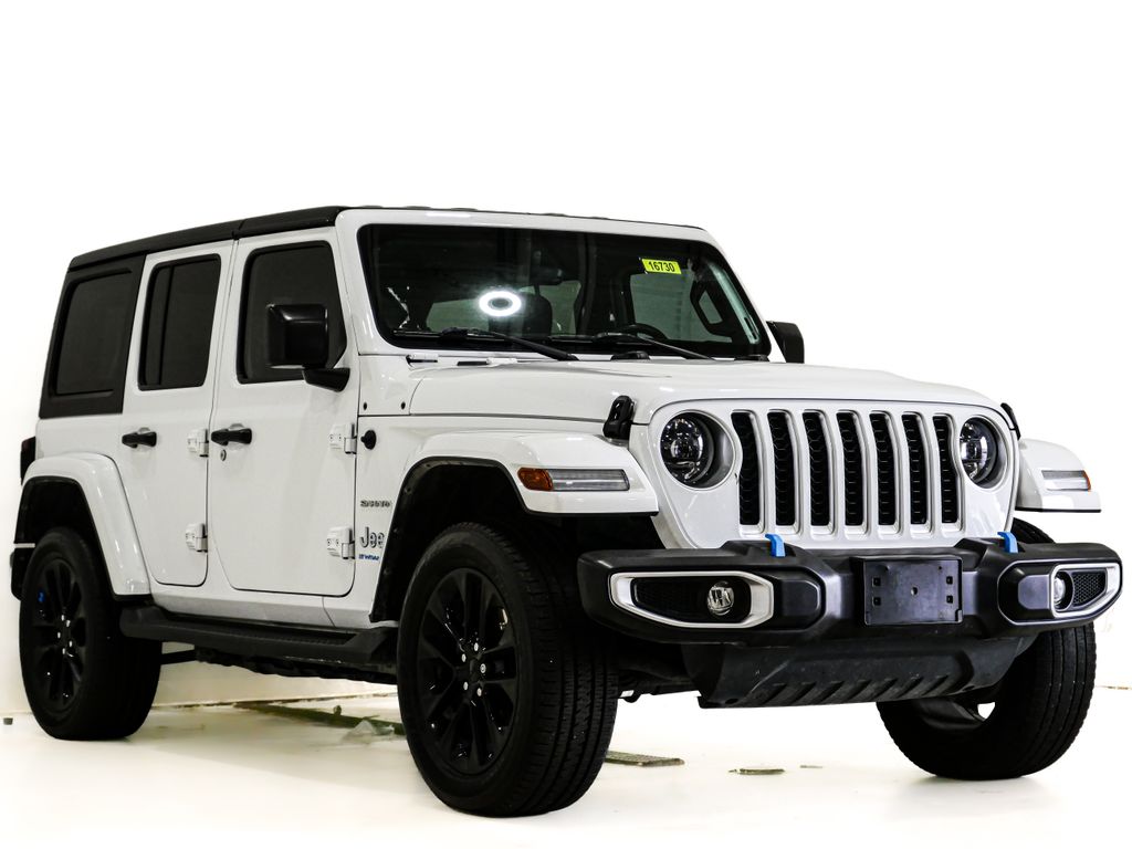 Bright White Clearcoat 2023 Jeep Wrangler 4xe SUV / Crossover Four-Wheel Drive 8-Speed Automatic