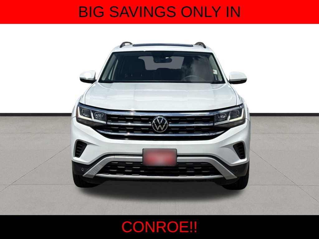 2022 Volkswagen Atlas 3.6L V6 SE w/Technology White at South Houston Nissan
