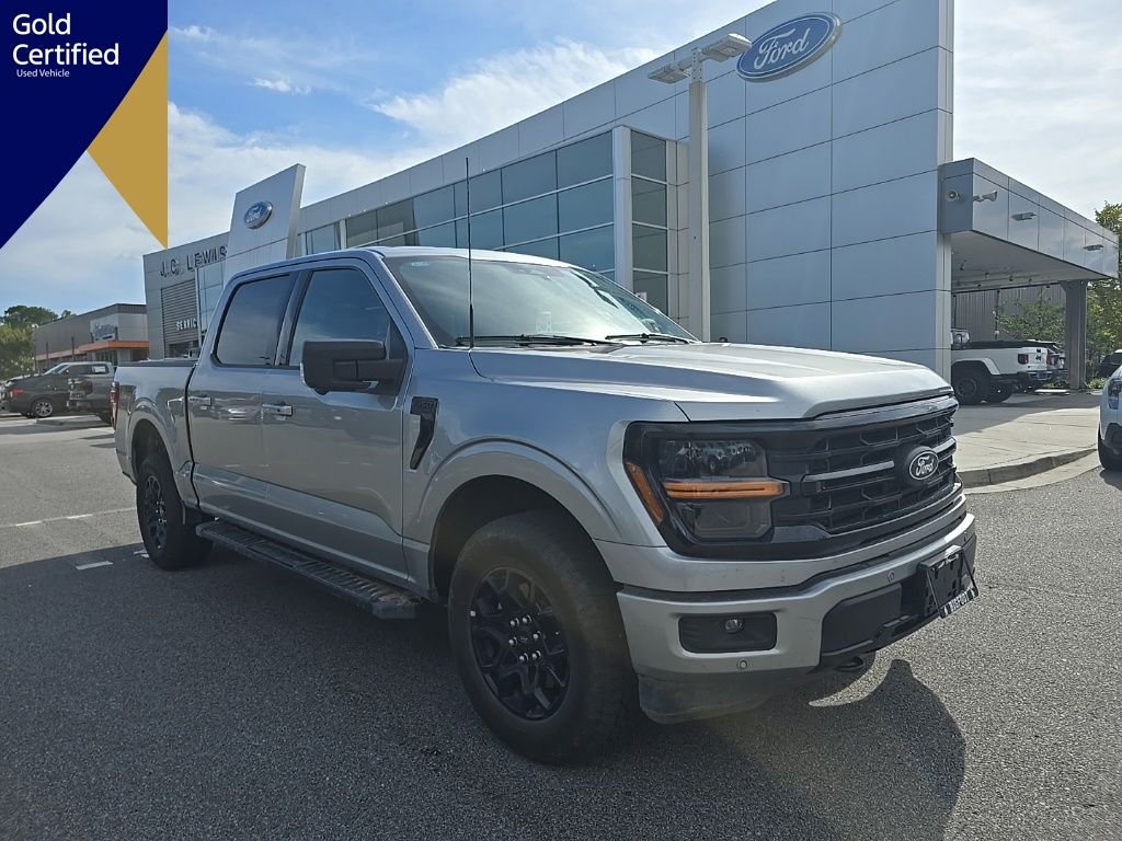 Iconic Silver Metallic 2024 Ford F-150 Pickup Truck Four-Wheel Drive Automatic