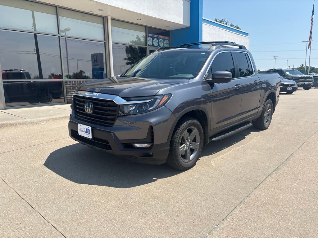Gray 2023 Honda Ridgeline Pickup Truck All-Wheel Drive 9-Speed Automatic