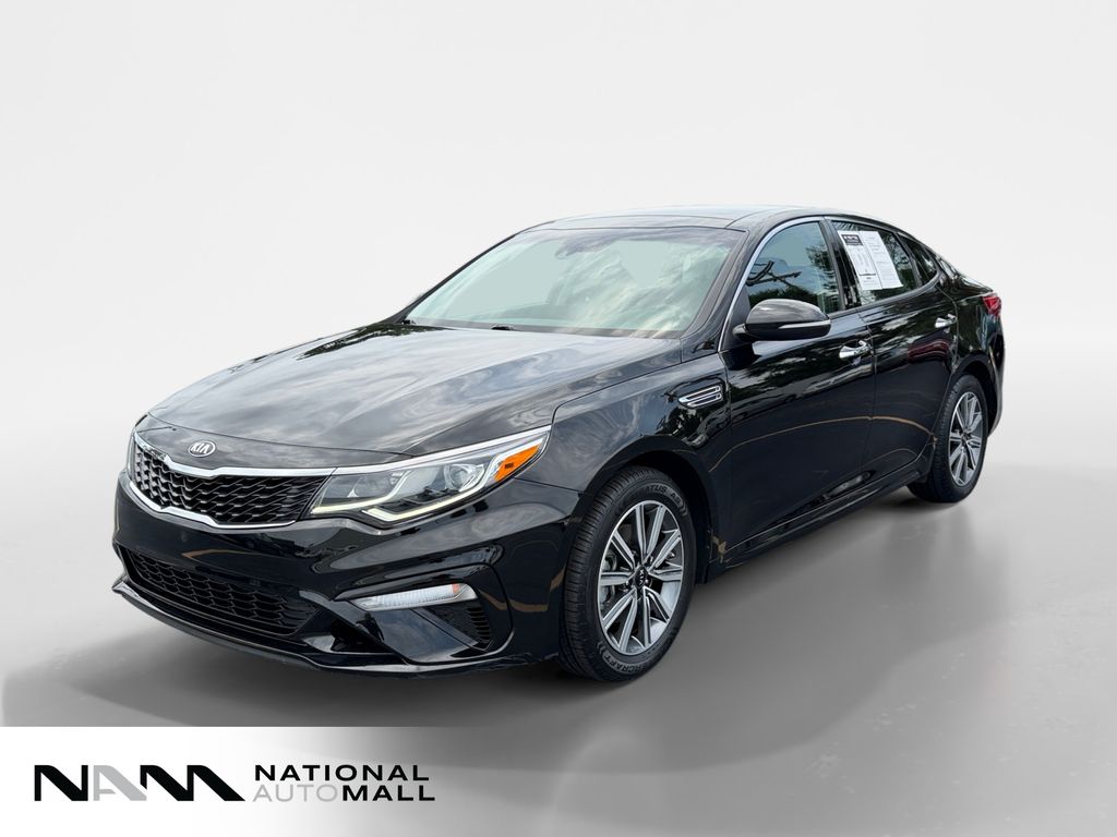 Ebony Black 2019 Kia Optima LX FWD Sedan Front-Wheel Drive 6-Speed Automatic