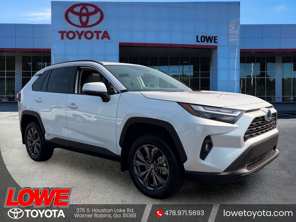 White (Wind Chill Pearl) 2024 Toyota RAV4 Hybrid SUV / Crossover All-Wheel Drive Continuously Variable Transmission
