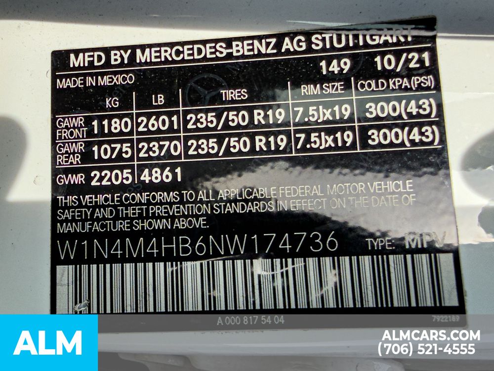 Used 2022 Polar White Mercedes-Benz GLB 250 image 53