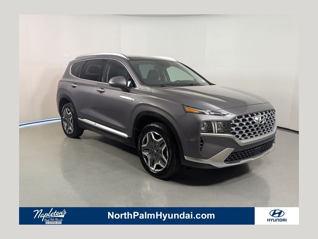 Portofino Gray 2021 Hyundai Santa Fe Hybrid SUV / Crossover All-Wheel Drive 6-Speed Automatic