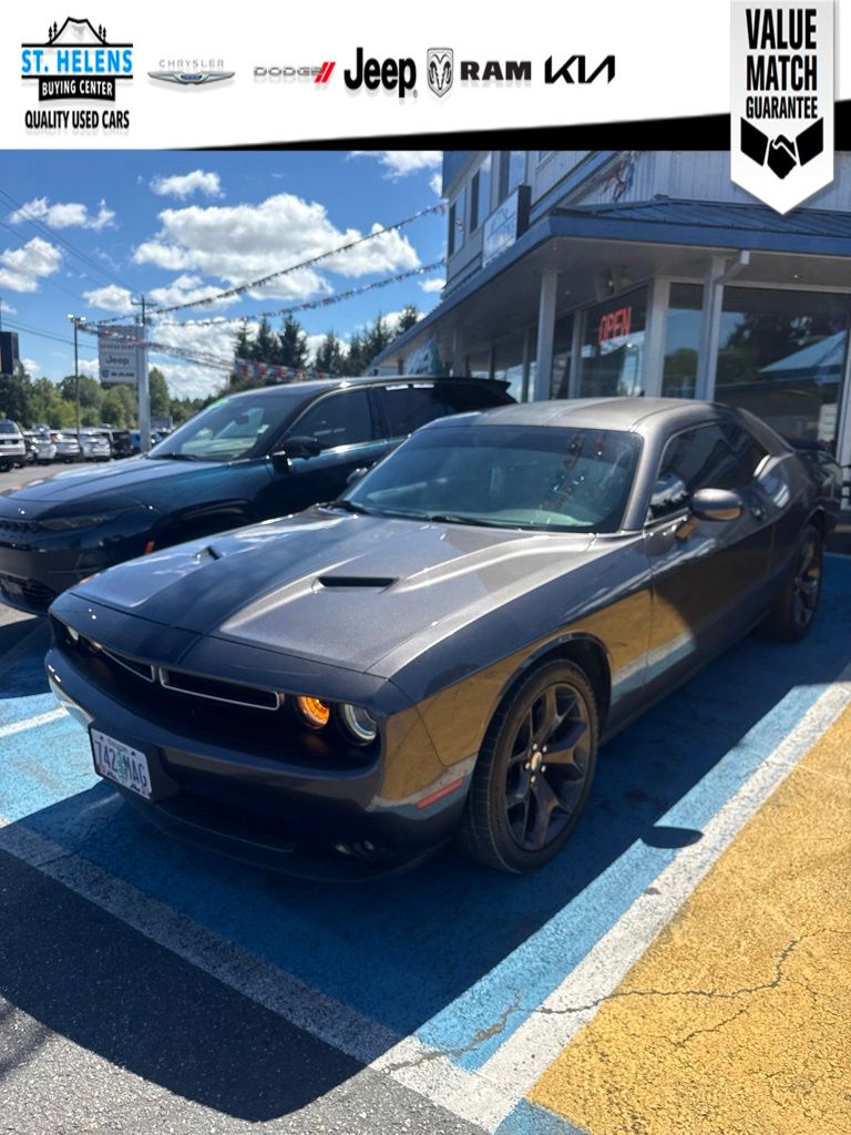 Gray (Granite Crystal Metallic Clearcoat) 2017 Dodge Challenger Coupe Rear-Wheel Drive 8-Speed Automatic