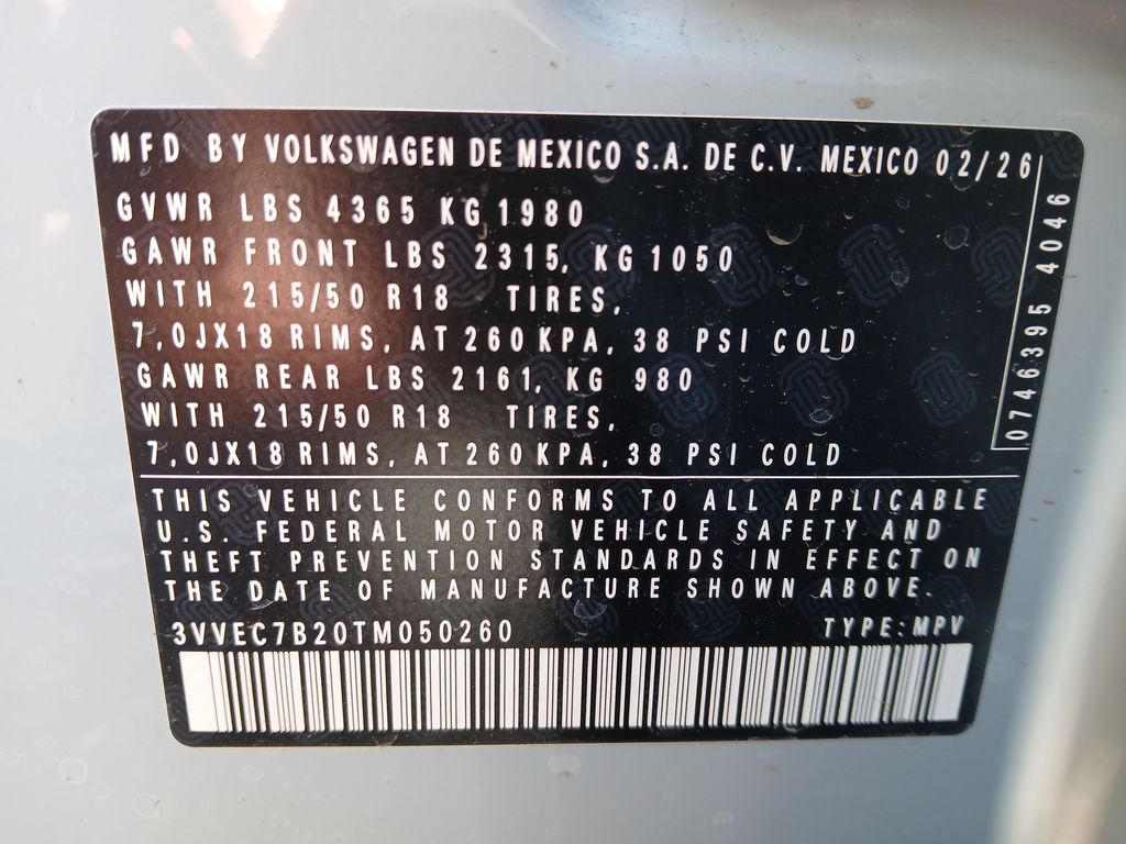 New 2026 Gray Volkswagen 1.5T SE image 29