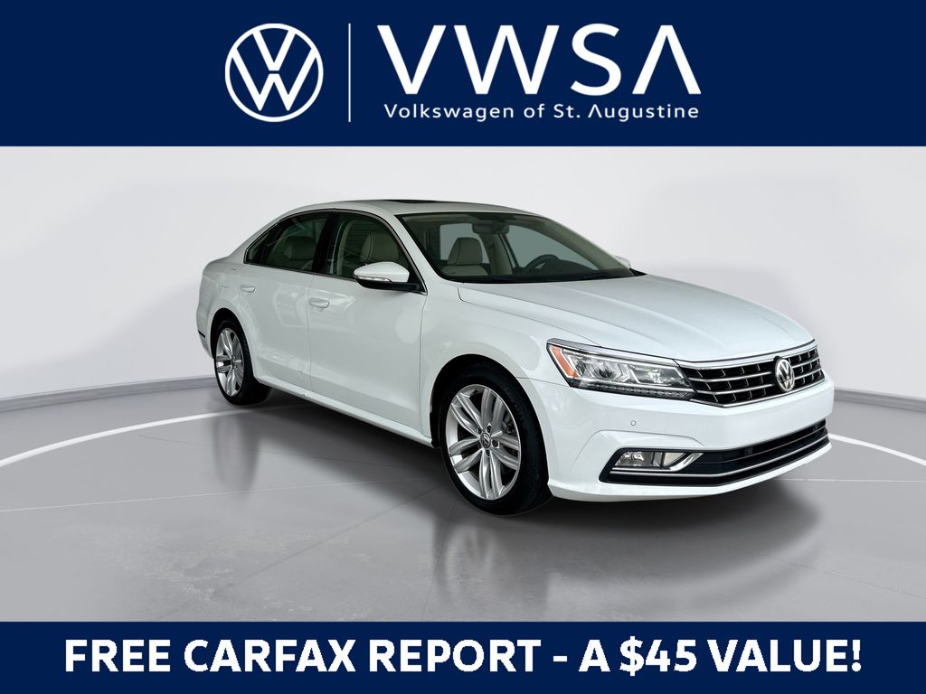 Pure White 2018 Volkswagen Passat 2.0T SE FWD Sedan Front-Wheel Drive 6-Speed Automatic