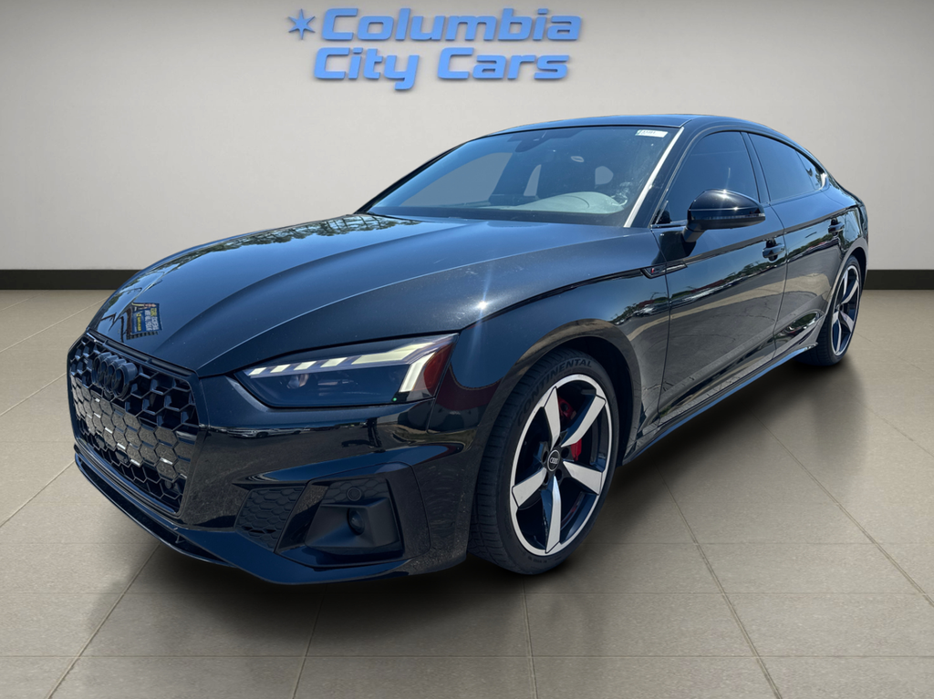 Black 2023 Audi A5 Sportback quattro Premium Plus S Line 45 TFSI AWD Sedan All-Wheel Drive 7-Speed Automatic