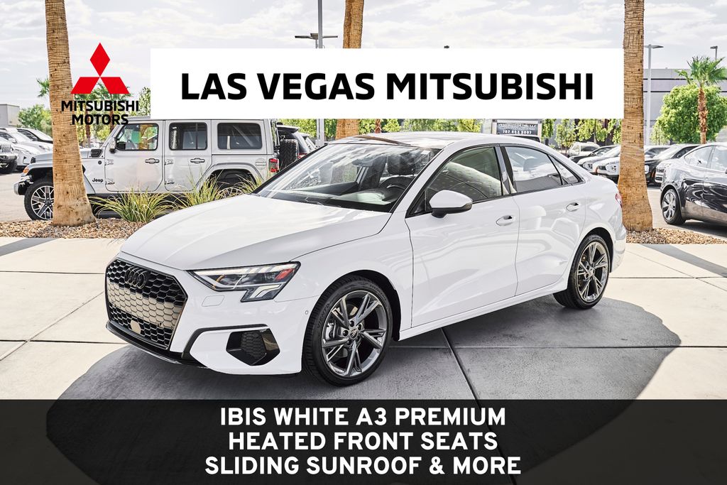 Ibis White 2024 Audi A3 Sedan Front-Wheel Drive 7-Speed Automatic