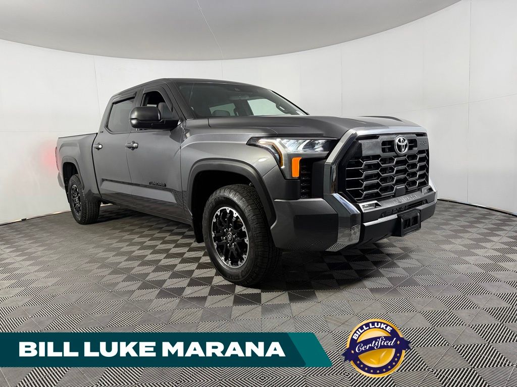 Magnetic Gray Metallic 2025 Toyota Tundra SR5 CrewMax Cab LB 4WD Pickup Truck Four-Wheel Drive Automatic