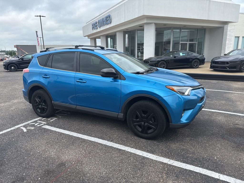 2018 Electric Storm Blue Toyota RAV4 LE FWD SUV
