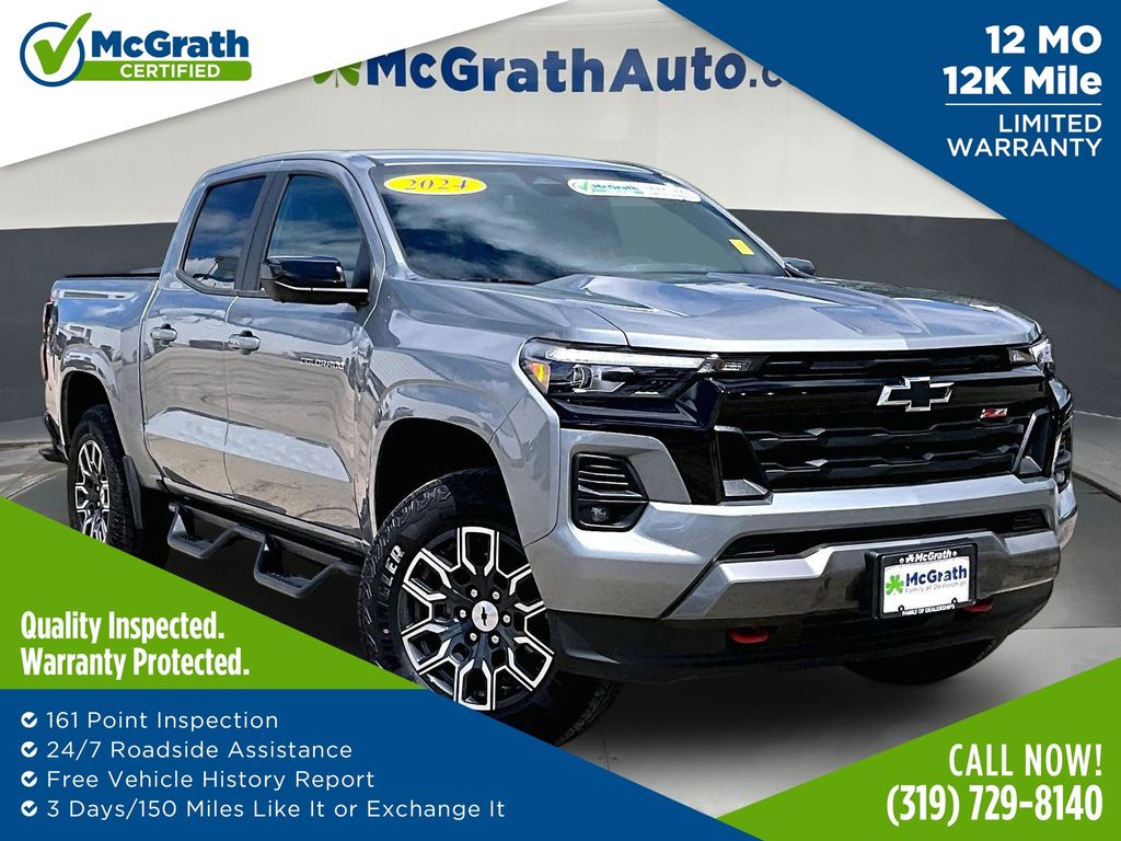 Sterling Gray Metallic 2024 Chevrolet Colorado Pickup Truck Four-Wheel Drive 8-Speed Automatic