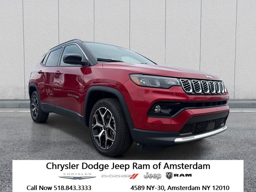 Red Hot Pearlcoat 2025 Jeep Compass Limited 4WD SUV / Crossover Four-Wheel Drive 8-Speed Automatic