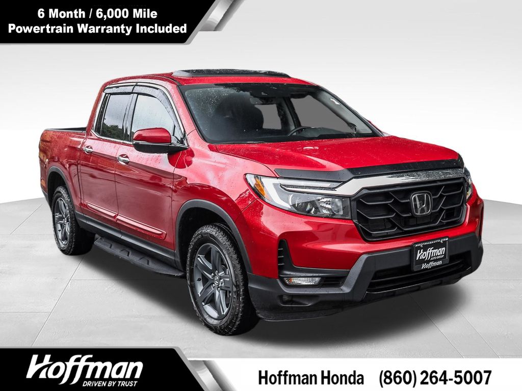 Radiant Red Metallic II 2023 Honda Ridgeline Pickup Truck All-Wheel Drive 9-Speed Automatic