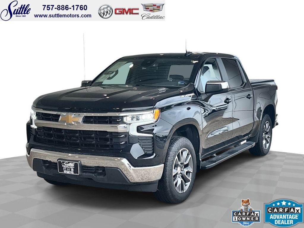 Black 2024 Chevrolet Silverado 1500 Pickup Truck Four-Wheel Drive 8-Speed Automatic