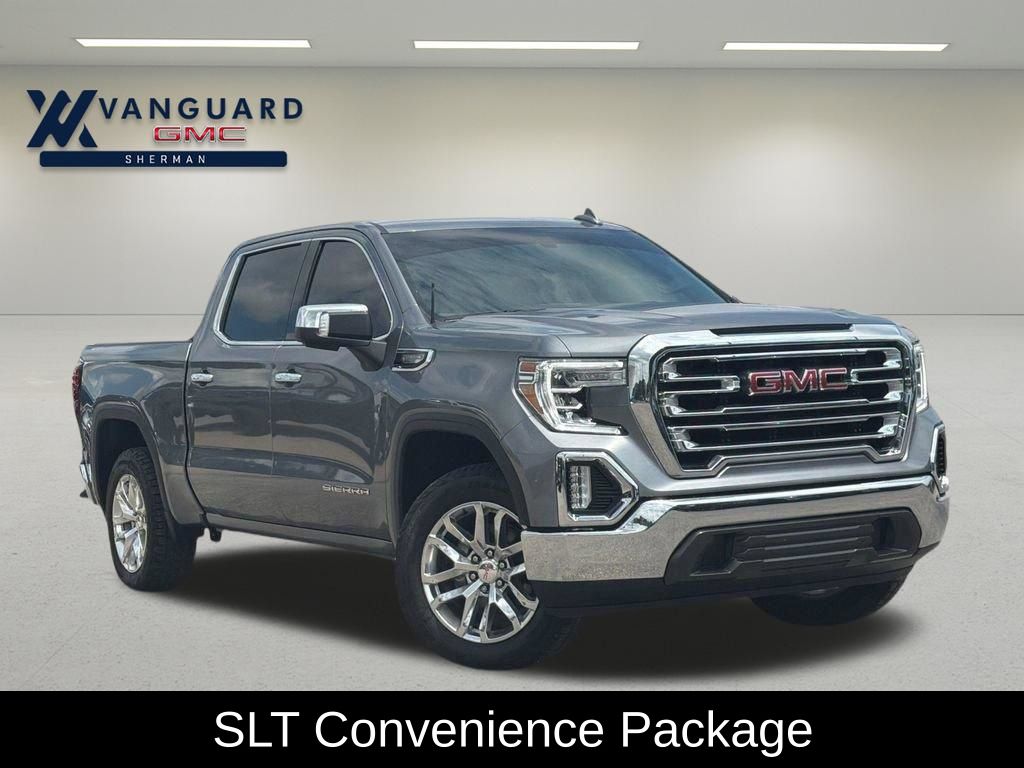 Gray (Satin Steel Metallic) 2022 GMC Sierra 1500 Limited SLT Crew Cab RWD Pickup Truck 4X2 8-Speed Automatic