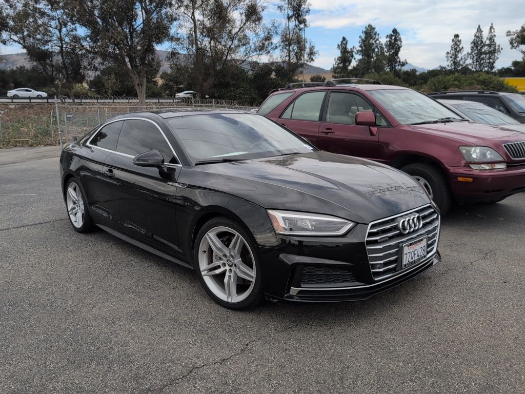 Black Metallic 2018 Audi A5 Coupe All-Wheel Drive 7-Speed Automatic