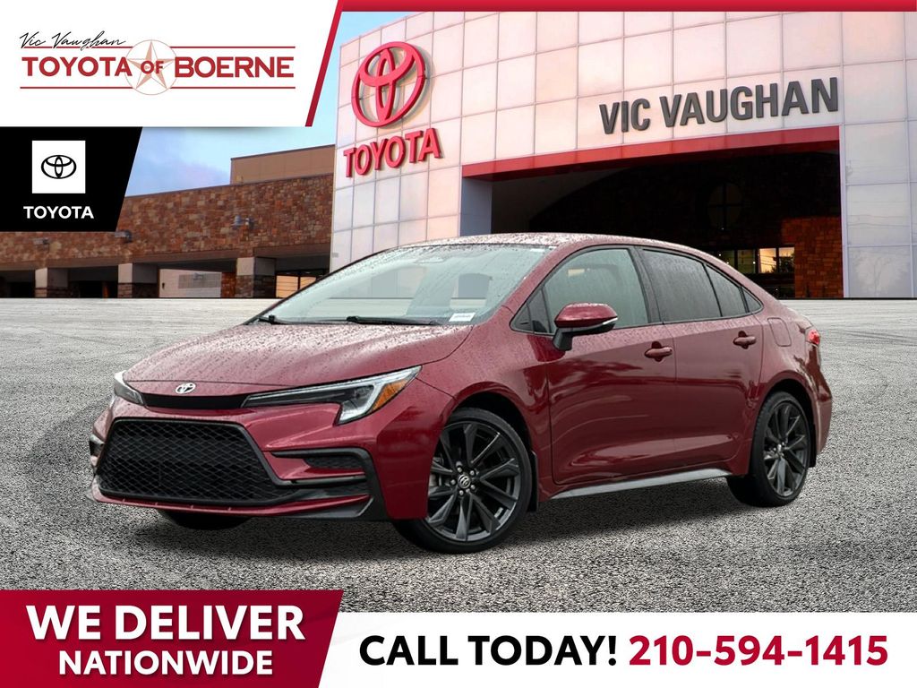 Red 2025 Toyota Corolla SE FWD Sedan Front-Wheel Drive Continuously Variable Transmission