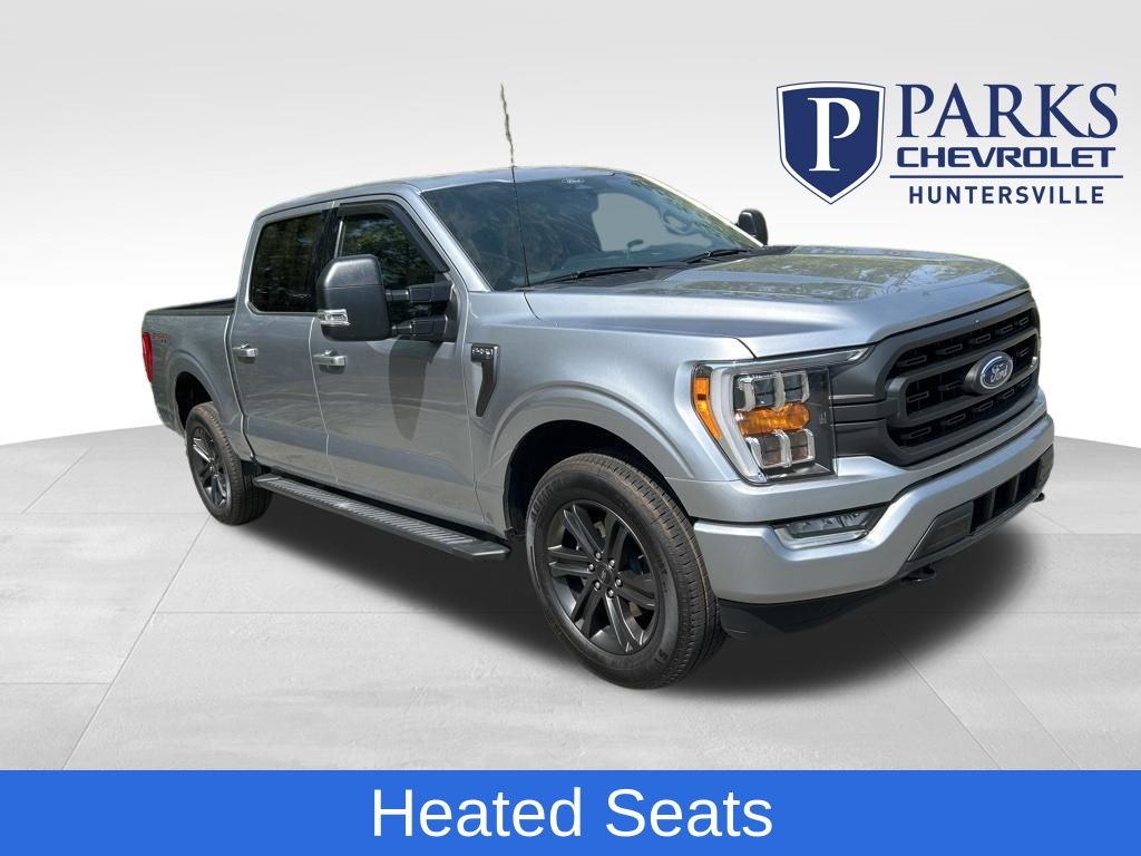 Iconic Silver Metallic 2022 Ford F-150 XLT SuperCrew 4WD Pickup Truck Four-Wheel Drive 10-Speed Automatic