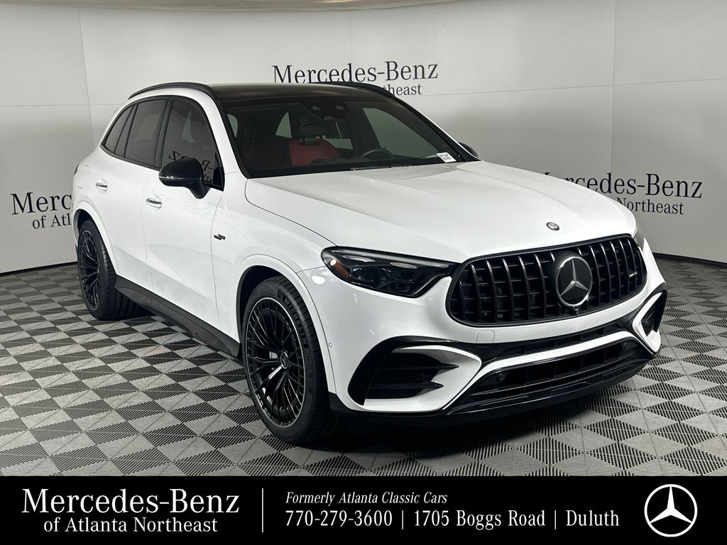 MANUFAKTUR Moonlight White Metallic 2024 Mercedes-Benz GLC AMG GLC 43 4MATIC SUV / Crossover All-Wheel Drive 9-Speed Automatic