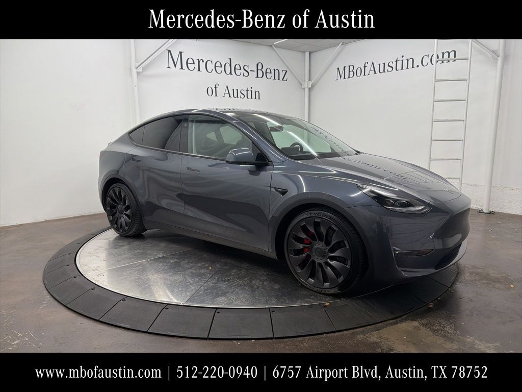 Gray 2023 Tesla Model Y Performance AWD SUV / Crossover All-Wheel Drive 1-Speed Automatic