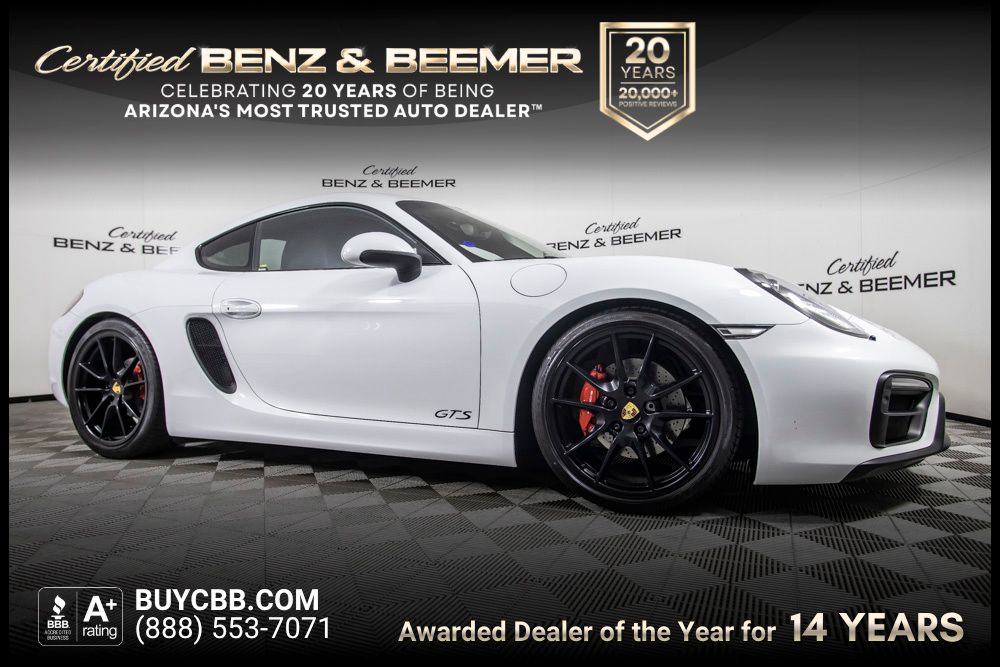 White 2016 Porsche Cayman GTS Coupe Rear-Wheel Drive 7-Speed Automatic