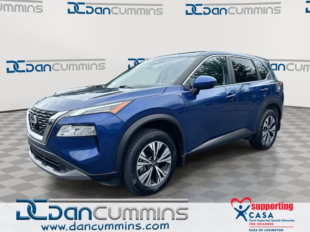 Caspian Blue Metallic 2023 Nissan Rogue SV AWD SUV / Crossover All-Wheel Drive Continuously Variable Transmission