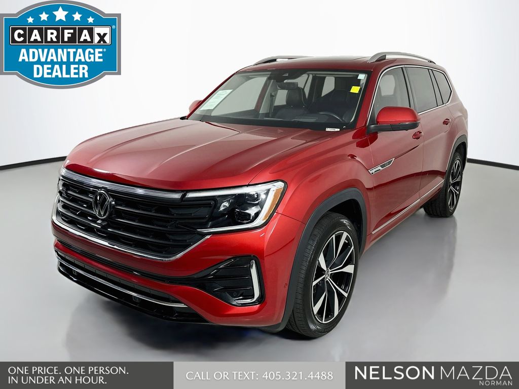 Red (Burgundy) 2024 Volkswagen Atlas SUV / Crossover All-Wheel Drive 8-Speed Automatic