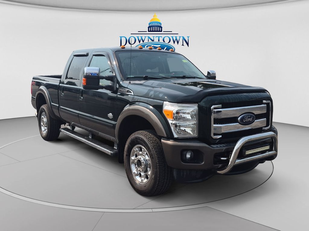Green 2015 Ford F-350 Super Duty Pickup Truck Four-Wheel Drive 6-Speed Automatic