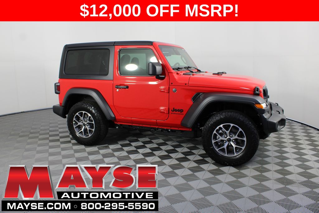 Firecracker Red Clearcoat 2026 Jeep Wrangler SUV / Crossover Four-Wheel Drive 6-Speed Manual