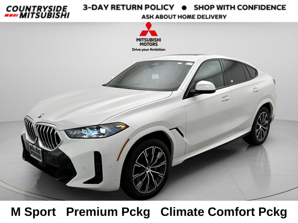 White Metallic 2025 BMW X6 SUV / Crossover All-Wheel Drive 8-Speed Automatic