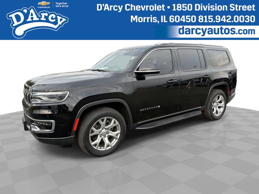 Diamond Black Crystal Pearlcoat 2022 Jeep Wagoneer SUV / Crossover Four-Wheel Drive 8-Speed Automatic