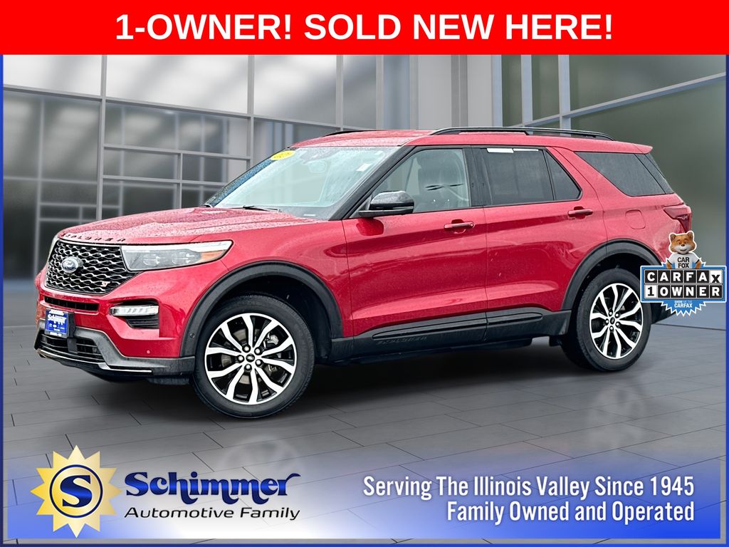 Rapid Red Metallic Tinted Clearcoat 2020 Ford Explorer ST AWD SUV / Crossover All-Wheel Drive Automatic