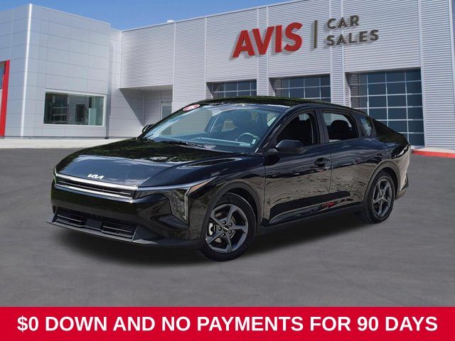 Aurora Black Pearl 2025 Kia K4 Sedan Front-Wheel Drive Continuously Variable Transmission