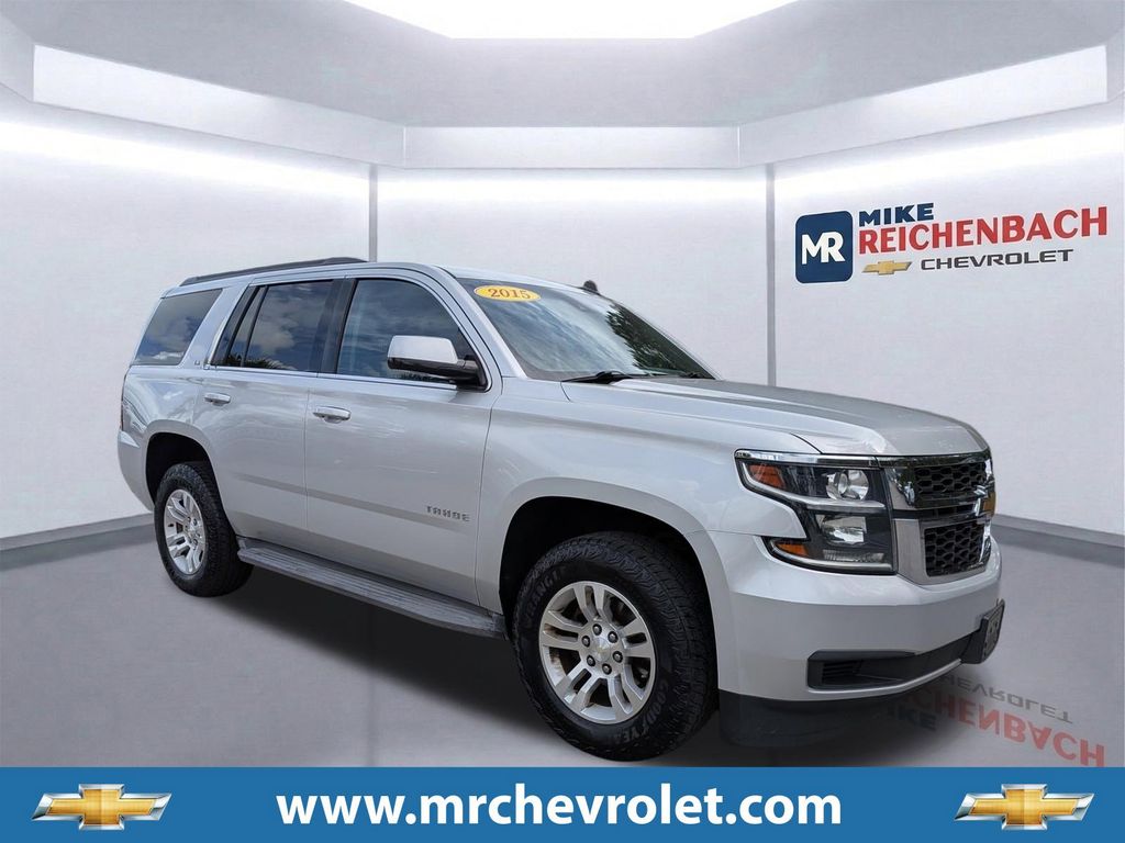 Silver Ice Metallic 2015 Chevrolet Tahoe LS 4WD SUV / Crossover Four-Wheel Drive 6-Speed Automatic Overdrive