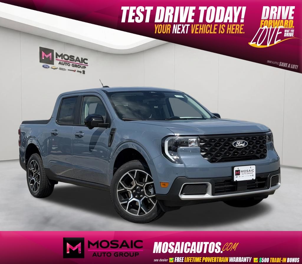 Blue (Azure Gray Metallic Tri-Coat) 2026 Ford Maverick Pickup Truck All-Wheel Drive 8-Speed Automatic