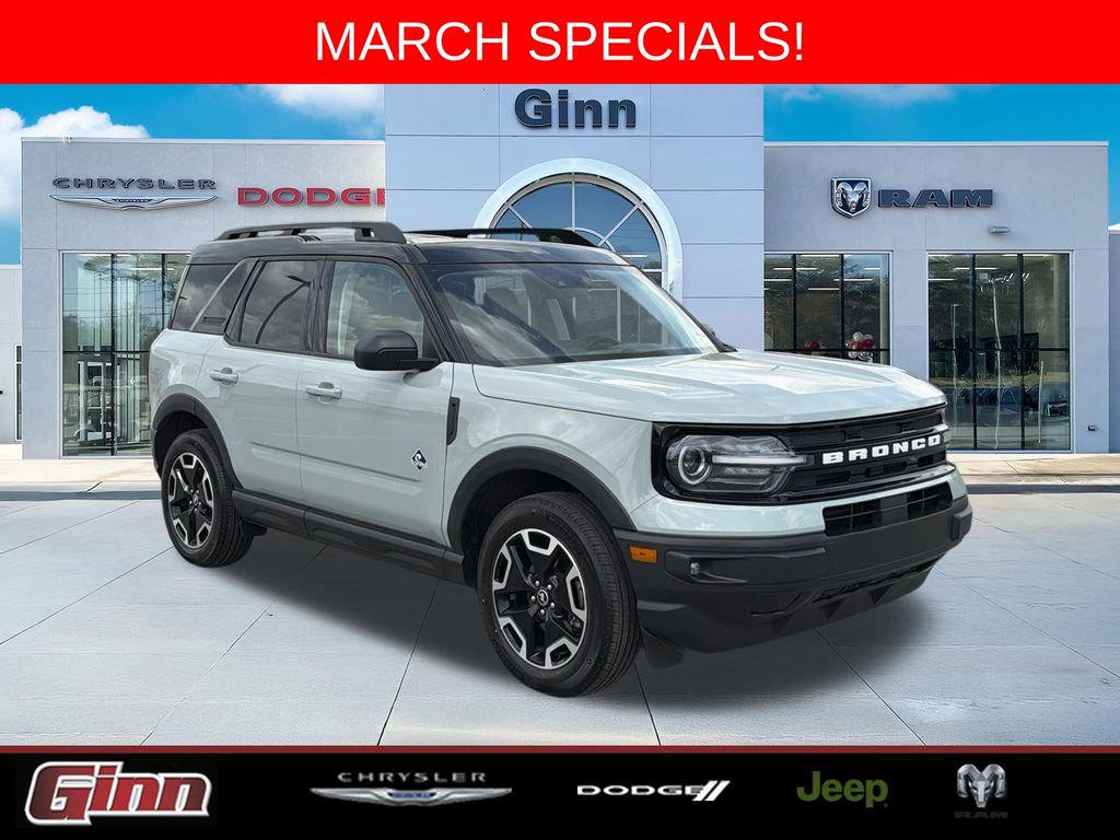 Cactus Gray 2024 Ford Bronco Sport Outer Banks AWD SUV / Crossover All-Wheel Drive 8-Speed Automatic
