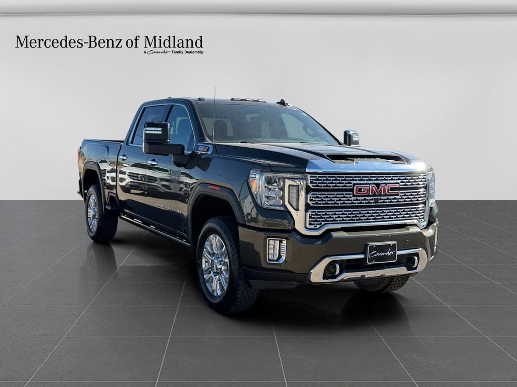 Forest Metallic 2023 GMC Sierra 2500HD Denali Crew Cab 4WD Pickup Truck Four-Wheel Drive Automatic