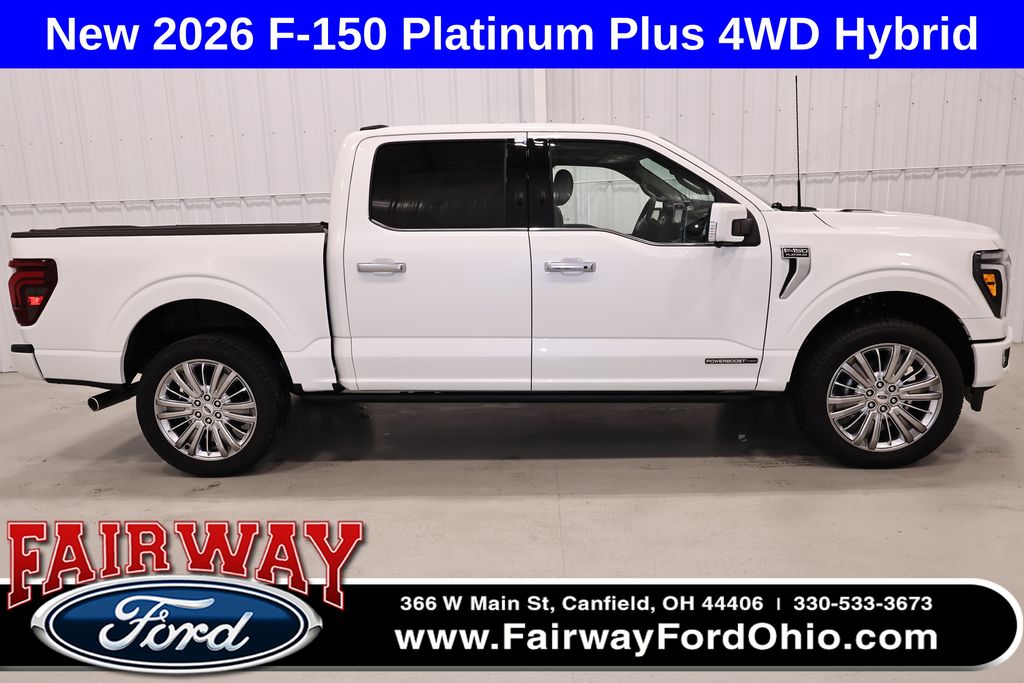 Star White Metallic Tri-Coat 2026 Ford F-150 Pickup Truck Four-Wheel Drive Automatic