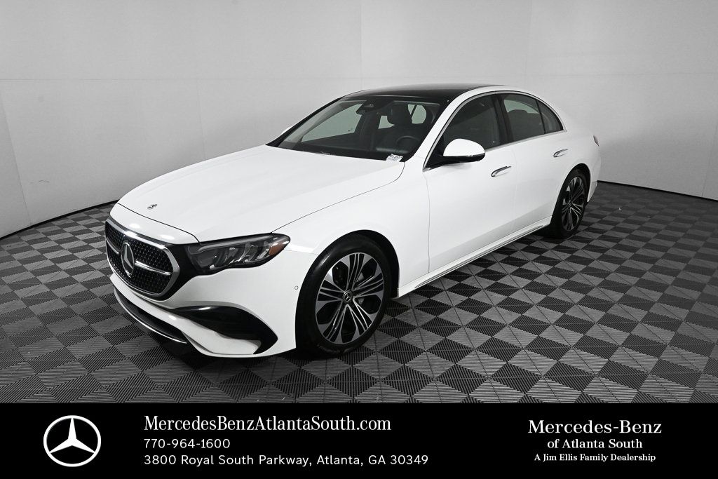 Polar White 2025 Mercedes-Benz E-Class E 350 RWD Sedan Rear-Wheel Drive 9-Speed Automatic