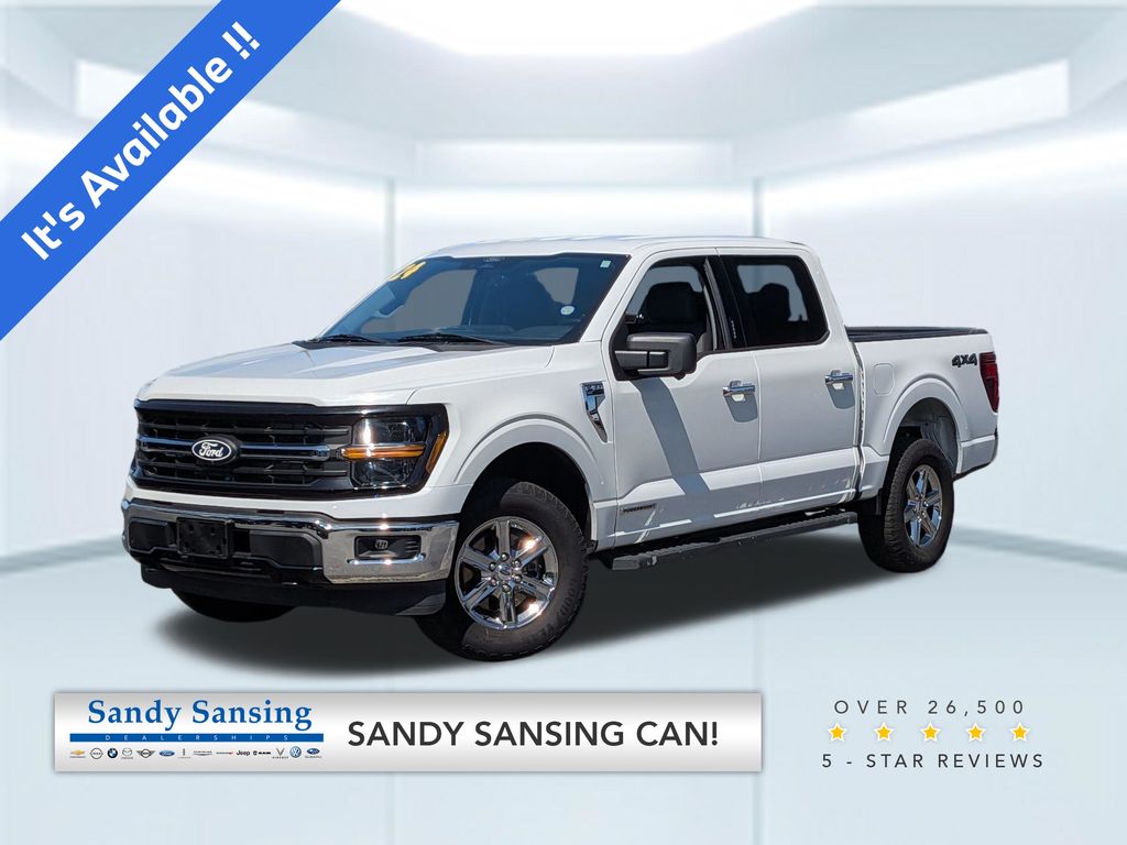 Oxford White 2024 Ford F-150 XLT SuperCrew 4WD Pickup Truck Four-Wheel Drive Automatic