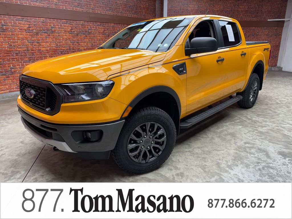 Orange Metallic 2021 Ford Ranger Pickup Truck Four-Wheel Drive Automatic