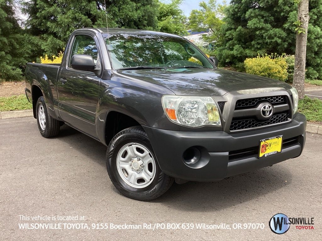 Magnetic Gray Metallic 2011 Toyota Tacoma Regular Cab Pickup Truck 4X2 4-Speed Automatic Overdrive