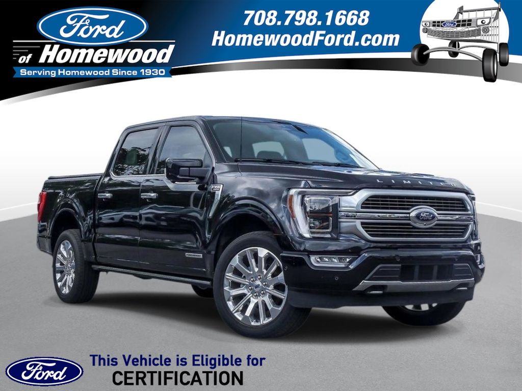Black Metallic 2023 Ford F-150 Limited SuperCrew 4WD Pickup Truck Four-Wheel Drive Automatic