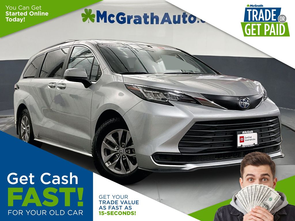Celestial Silver Metallic 2023 Toyota Sienna Minivan All-Wheel Drive Continuously Variable Transmission