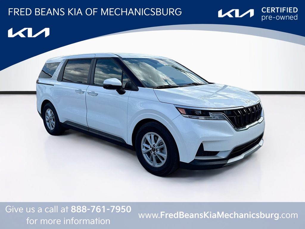 Snow White Pearl 2022 Kia Carnival LX FWD Minivan Front-Wheel Drive 8-Speed Automatic