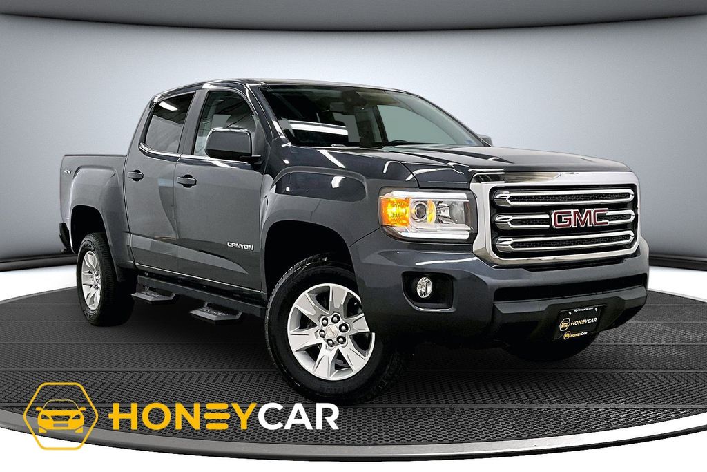 Cyber Gray Metallic 2016 GMC Canyon SLE Crew Cab 4WD Pickup Truck Four-Wheel Drive 6-Speed Automatic