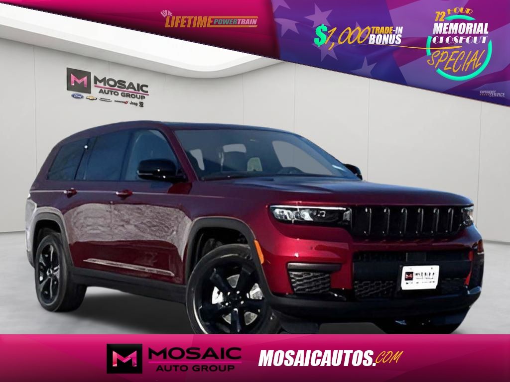 Velvet Red Pearlcoat 2025 Jeep Grand Cherokee L Altitude X 4WD SUV / Crossover Four-Wheel Drive 8-Speed Automatic