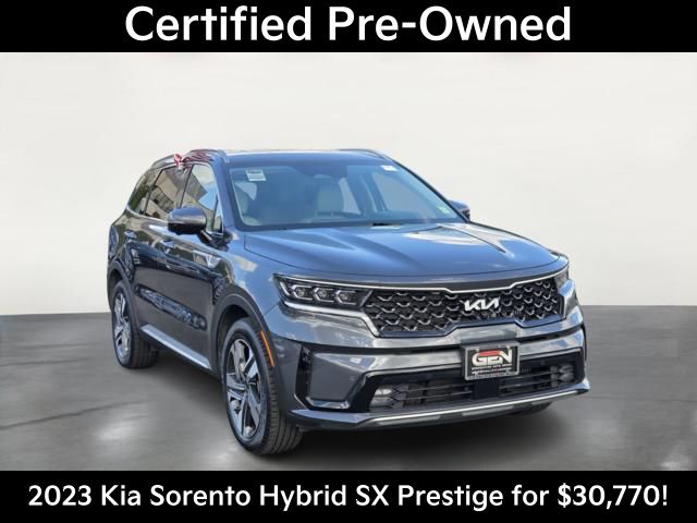 Gray (Platinum Graphite) 2023 Kia Sorento Hybrid SUV / Crossover All-Wheel Drive 6-Speed Automatic